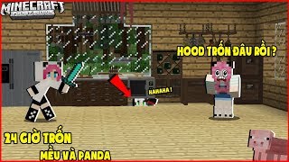 THỬ THÁCH 24 GIỜ TRỐN TRONG NHÀ CỦA MỀU VÀ CHỊ PANDA*REDHOOD TROLL MỀU BẰNG CÁCH BIẾN THÀNH SIÊU NHỎ