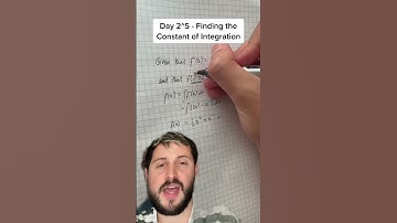 Day 32: Finding the Constant of Integration • 100 Days of A-Level Maths 🧮