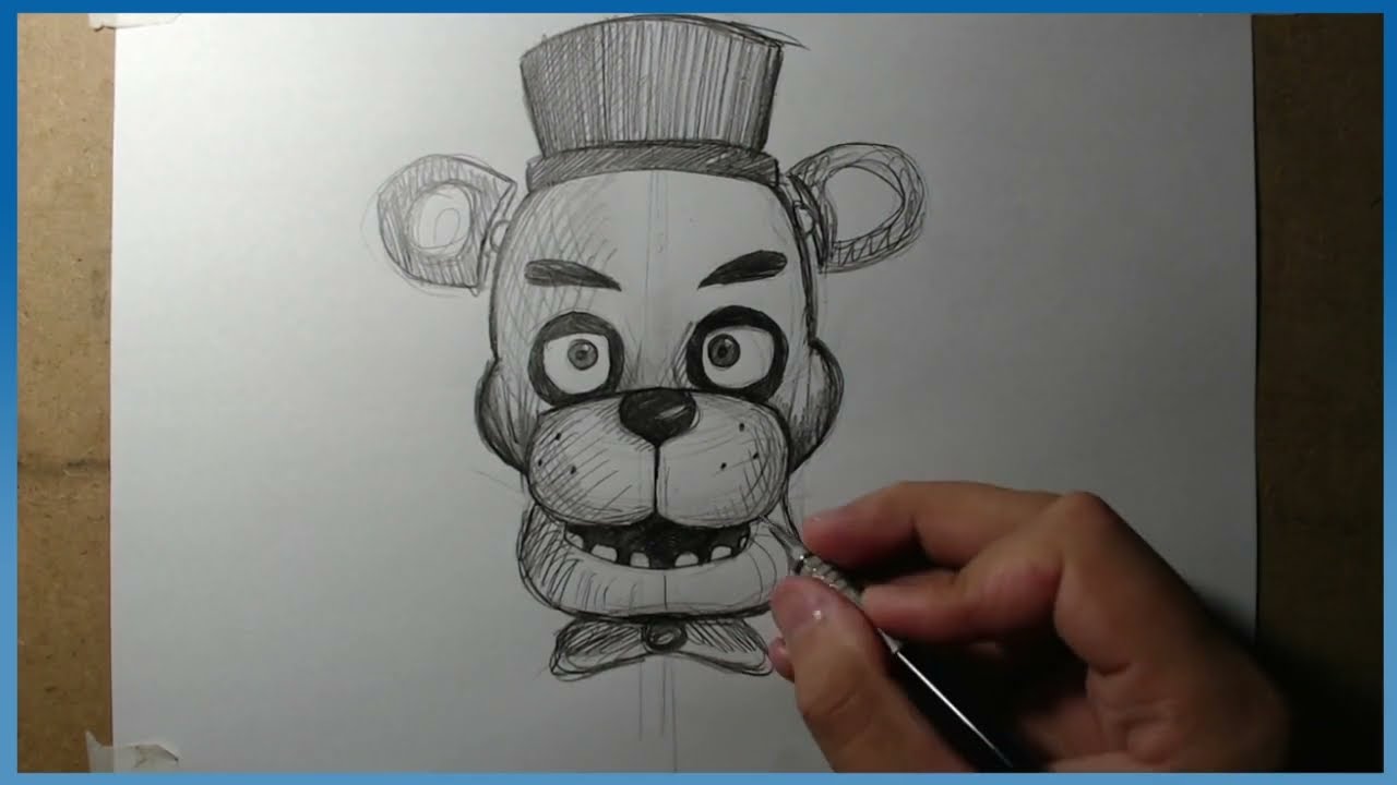 Como Desenhar o Freddy Fazbear - Five Nights at Freddy's - FNAF