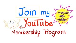 Do you want to (Join) my Youtube membership program? Memberonly videos!