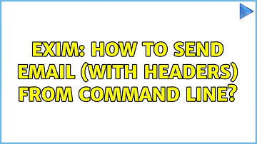 Exim: How to send email (with headers) from command line?