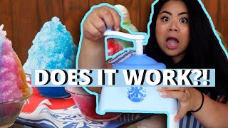 Trying a Japanese Shaved Ice Maker
