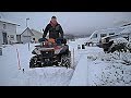 Plogar snö med fyrhjulingen - [VLOGG #137]