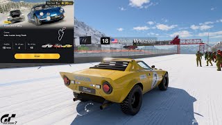 Gran Turismo 7 Power Pack: Historic Rally, Lake Louise Long Track 4Laps - (2 Chilis) Lancia Stratos