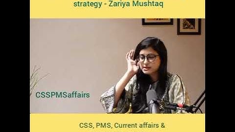 CSS English Essay topper shares her strategy - Zariya Mushtaq