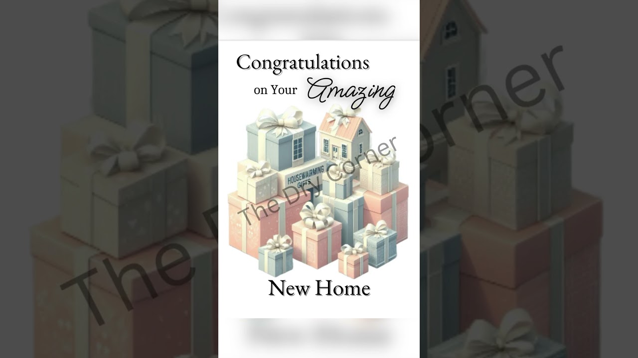 Congratulations on Your Amazing New Home Card 🏡 