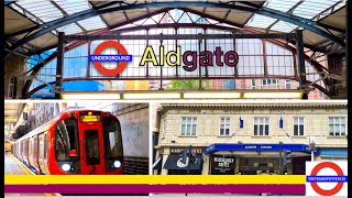 London Underground Action At Aldgate Station Hc Line - 19062022