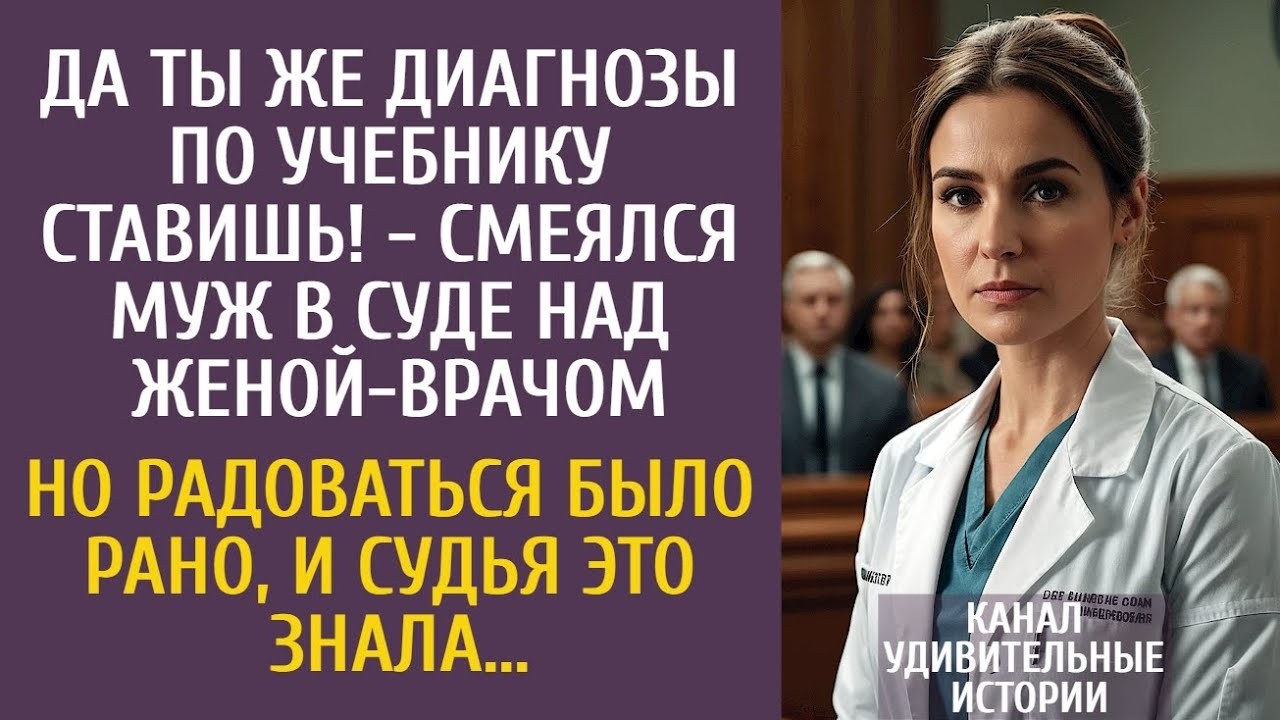 Да ты же диагнозы по учебнику ставишь!   смеялся муж в суде… Но судья знала, что радоваться ран
