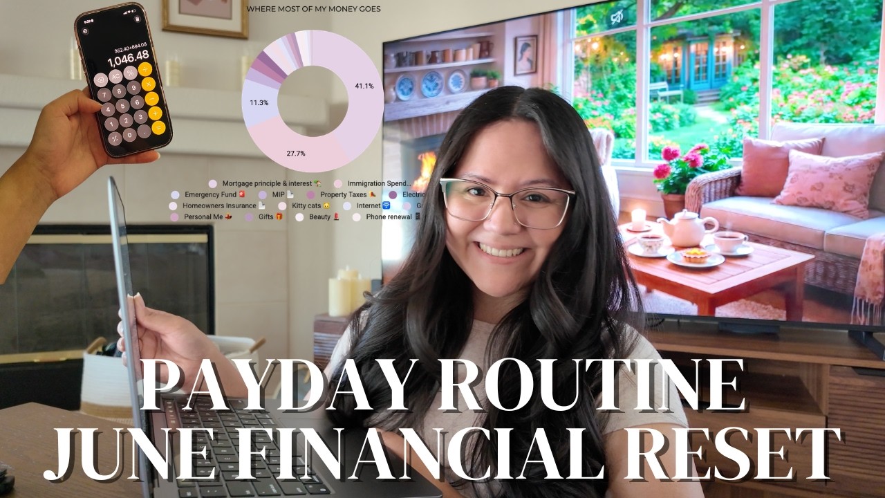JUNE FINANCIAL RESET & PAYDAY ROUTINE | recapping May spending ...