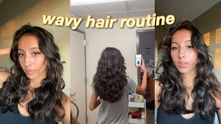 WAVY HAIR ROUTINE // type 2 hair screenshot 2