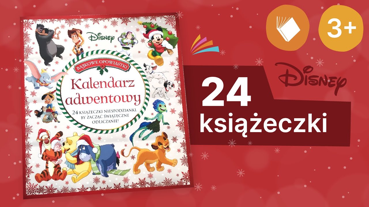 Kalendarz Bajki Do Czytania 2018 Disney - KALENDARZ ADWENTOWY - 24 książeczki | 3+ - YouTube