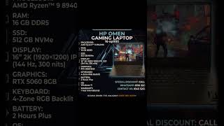 MODEL HP OMEN Gaming Laptop 16-ap000 #laptop