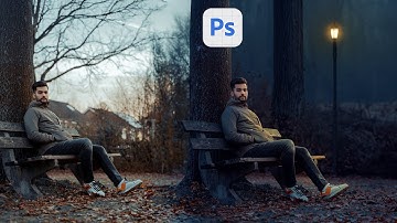 Day to Night Photo Effect - Photoshop Beta Generative Fill