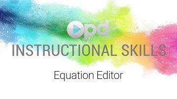 SMART Instructional Skills: Equation Editor
