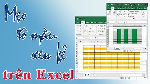 Thủ thuật Excel | Tô Màu xen kẻ cho Dòng - Cột 1 cách tự động | TDMIT