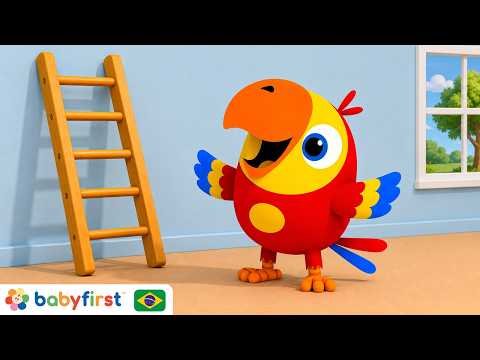 Larry Teaches New Words with Surprise Eggs for Babies | BabyFirst Brazil