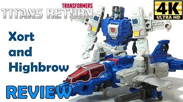 Transformers Highbrow and Xort Toy review - Titan Returns