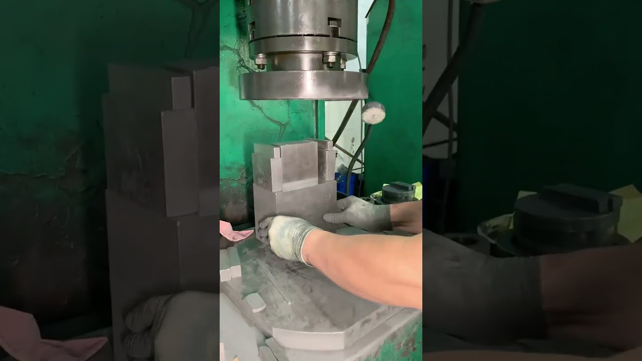 How to press 500g powder into carbide plate 