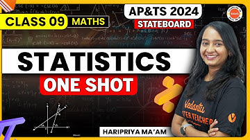 Class 9 Statistics In Telugu | Statistics Class 9 One Shot | Haripriya Mam | Vedantu Telugu 8 9 10