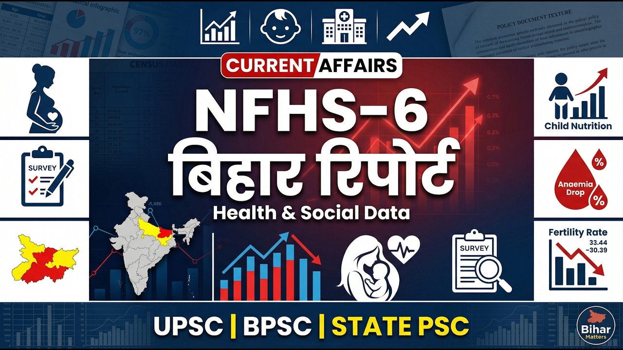 NFHS-6 Bihar Report | Latest Health & Demographic Data Analysis for BPSC BSSC TRE & SI