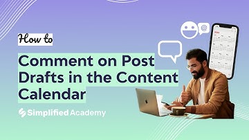 Leave comments on social media drafts for your team in Simplified