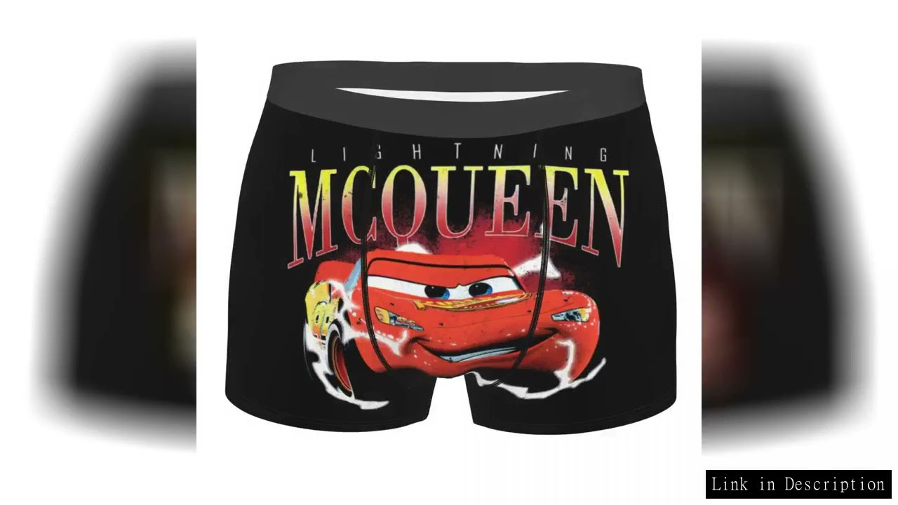 Custom Fashion Cars Cartoon Lightning Mcqueen Boxers Shorts Underpants Male Breathbale Briefs Underw