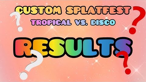 Custom Splatfest Results!! (Tropical vs. Disco) | Tidal Flow Inkopolis Park Newscast 🌴🪩🎉