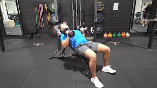 Dumbbell Close Grip Incline Bench Press Pause | Chest | Strength and Conditioning Exercises