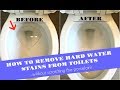 How to Remove Hard Water Stains from Toilets (WITHOUT scratching the porcelain!!!)