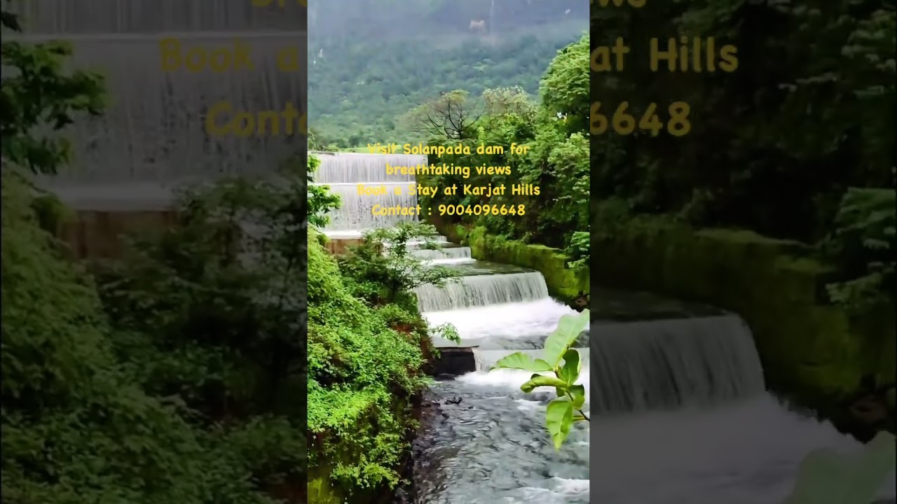 Visit Solanpada dam.. Book a stay at Karjat Hills..  Contact : 9004096648… Instagram @karjat_hills