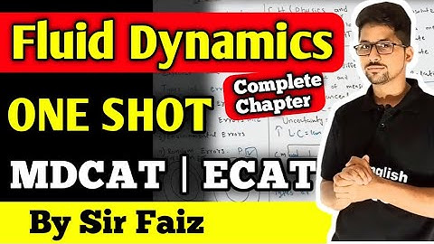 Fluid Dynamics MDCAT and ECAT full Chapter | Unit 7 Fluid Dynamics MDCAT and ECAT new physics book