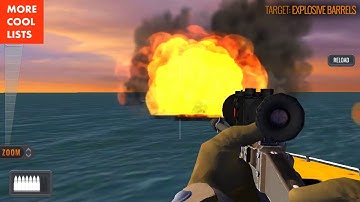 Sniper 3D Mallow Bay - Explosive Barrels Final Chapter, Shoot Explosive Barrels! Spec Ops Mission 4