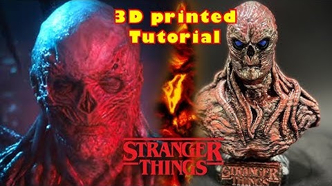 3D printing stranger things vecna | How to prep & paint 3D prints statues & busts | 3D printed vecna