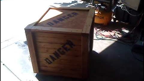 HomeMade Creature Crate Halloween Prop