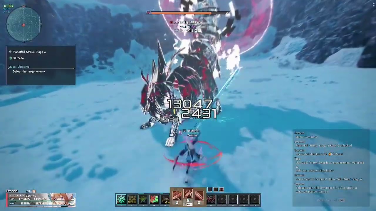 PSO2 New Genesis - Extra Duel: Planetfall Strike / Stage 3 and 4 (Rank 5)