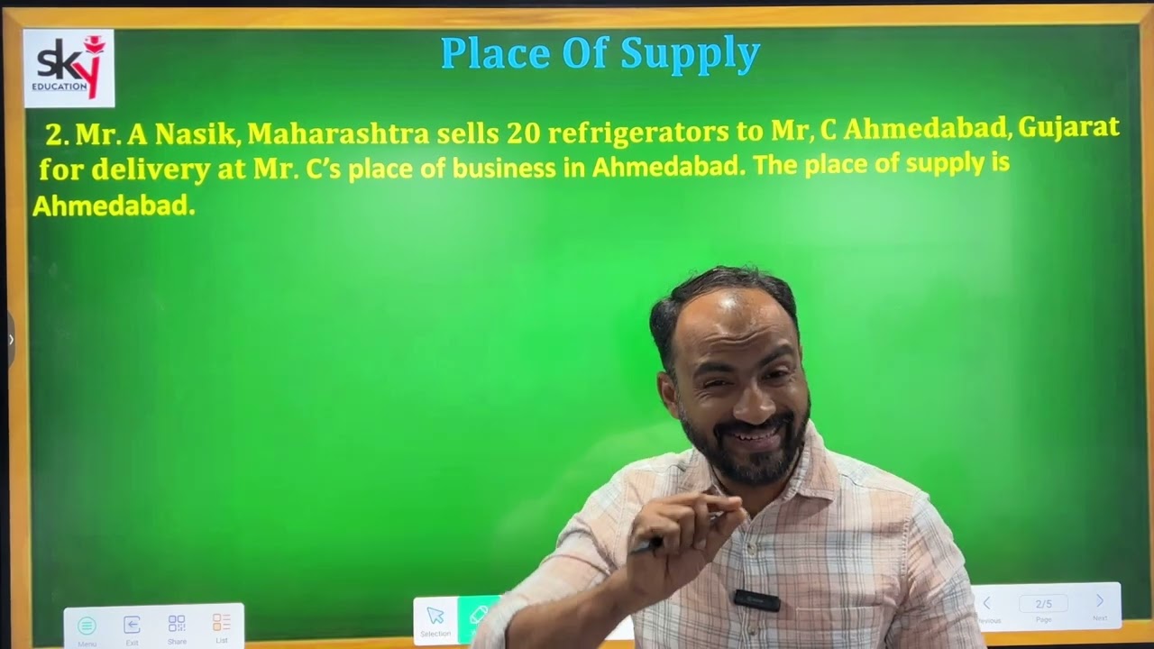 1 Place Of Supply TYBCOM Mumbai University Siraj Shaikh Tax 1 Place Of Supply TYBCOM Mumbai University Siraj Shaikh Tax