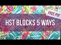 5 Ways to Make Perfect Half Square Triangles!  How to Choose the Best Method + Worksheet Download!