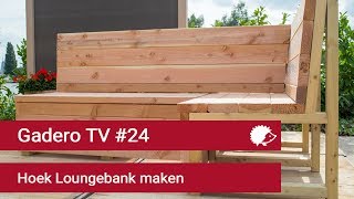 Onschuldig ei last 24 Hoek Loungebank maken van Lariks of Steigerhout - YouTube