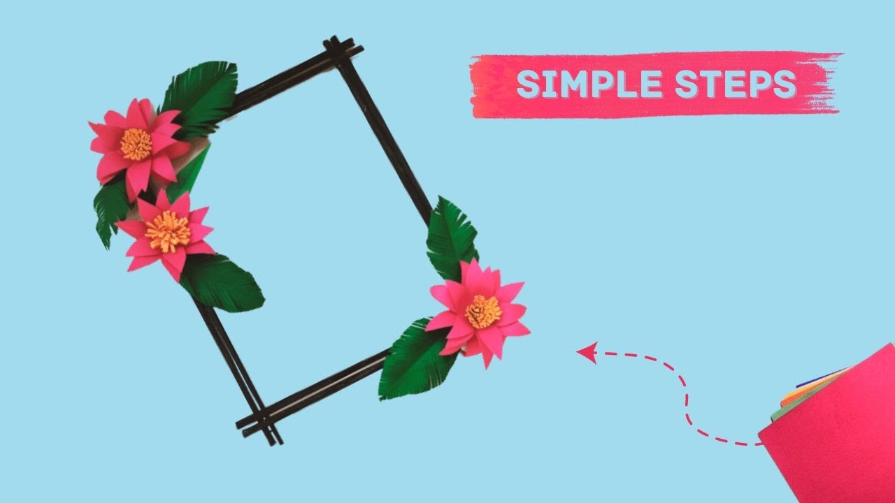 Best & Simple Paper Craft Easy Wall hangings Craft ideas DIY