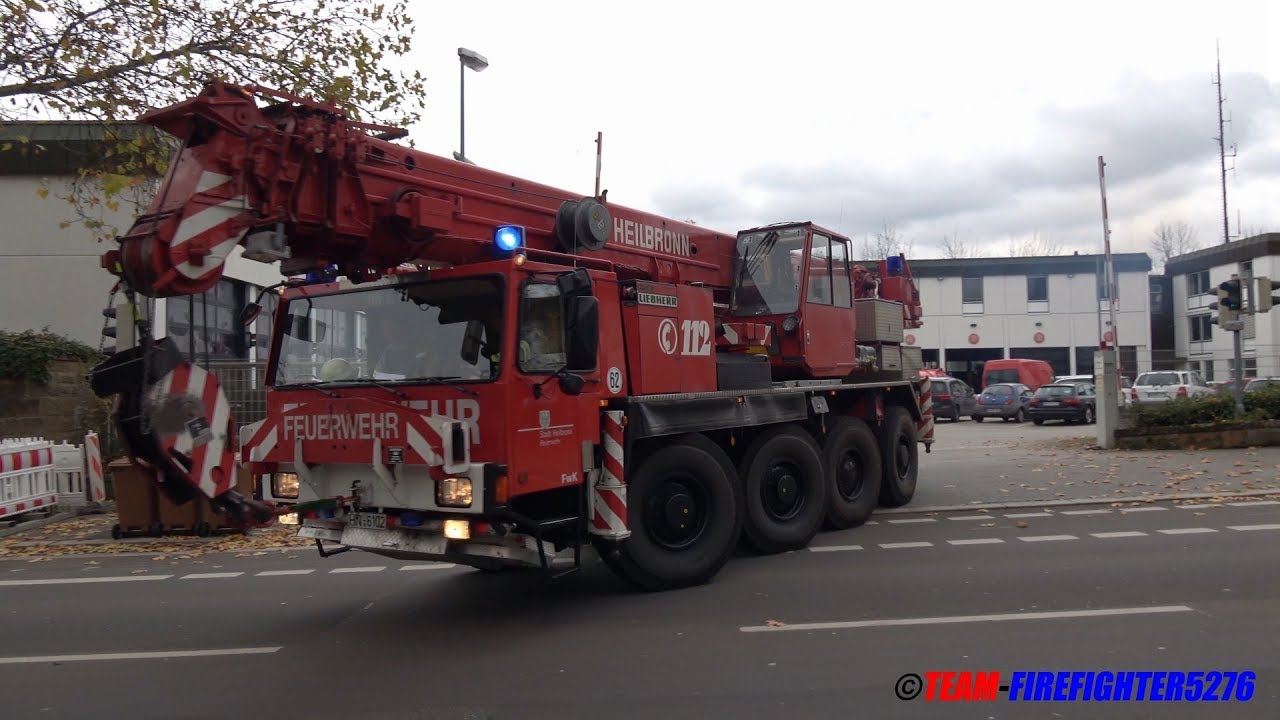 [Kran mit Dauerpressluft] Rüstzug der Berufsfeuerwehr Heilbronn