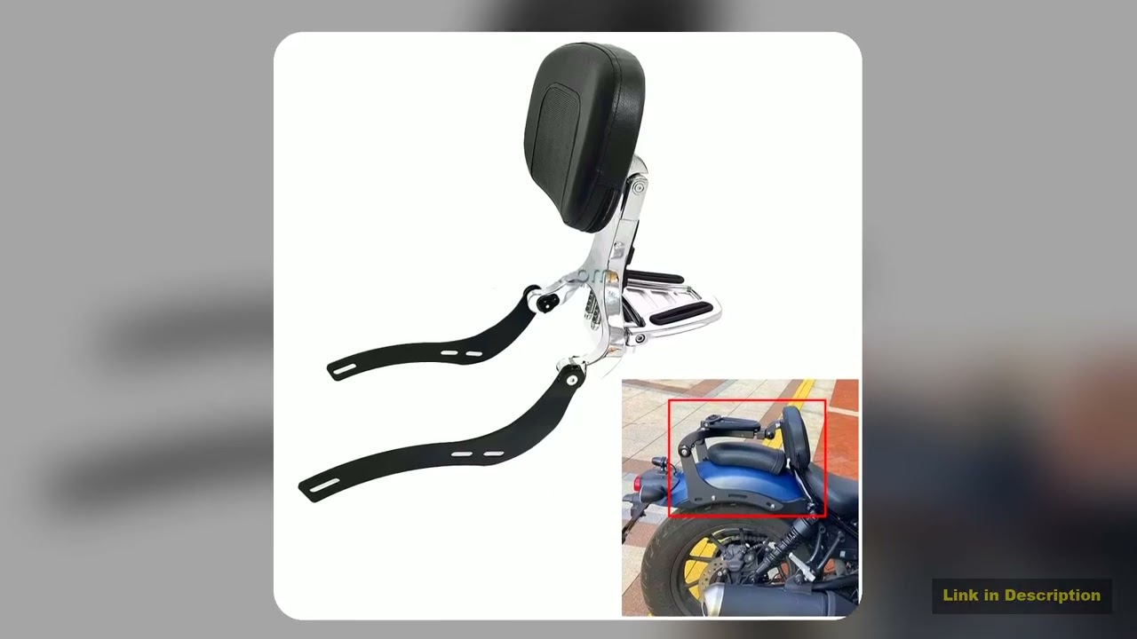 Multi Purpose Detachable Folding Rebel CMX 1100 Rider Driver Passenger Backrest Motorcycle Sissy Ba