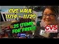 CVS HAUL (11/14 - 11/20) | 25 ITEMS FOR FREE!!!