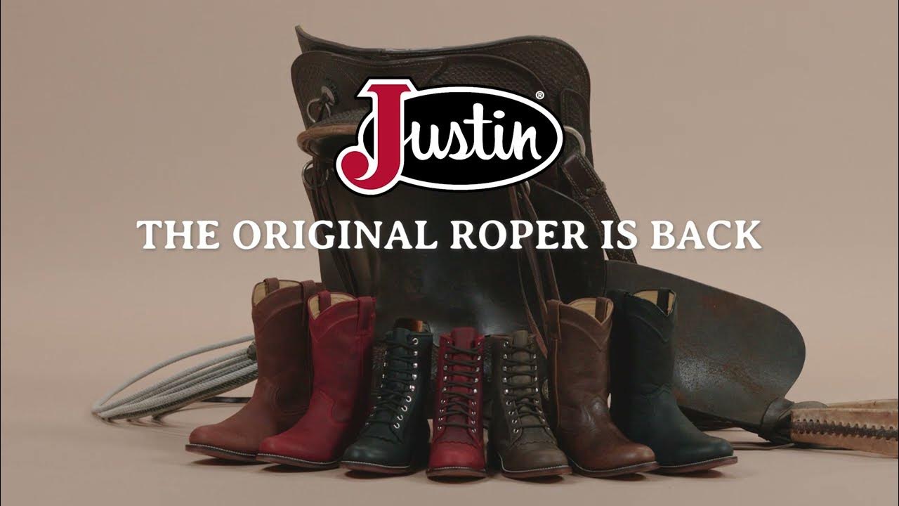 Justin Boots Lace Up Ropers and Ropers are Back and Better Than Ever YouTube