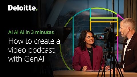How to create a video podcast with GenAI | Ai Ai Ai in 3 minutes