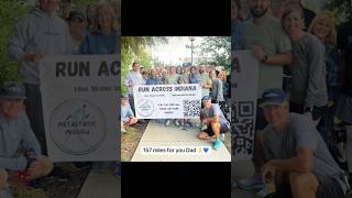 157 miles in honor of my Dad. Documentary is live 🏃🏻‍♂️🎗️💙 #runningmotivation #griefjourney