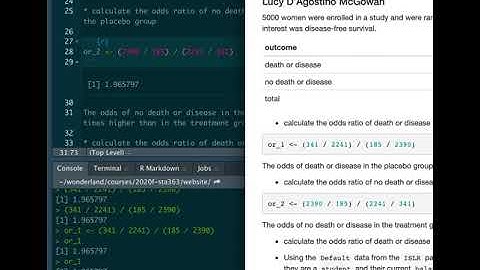 Odds Ratio + Logistic Regression Walk Through