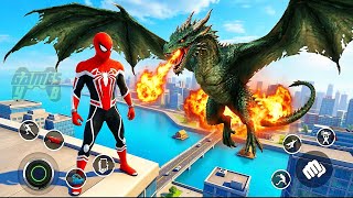 Red Spider Fighting Rope Hero Rescue Girl #28 - Android Gameplay screenshot 4