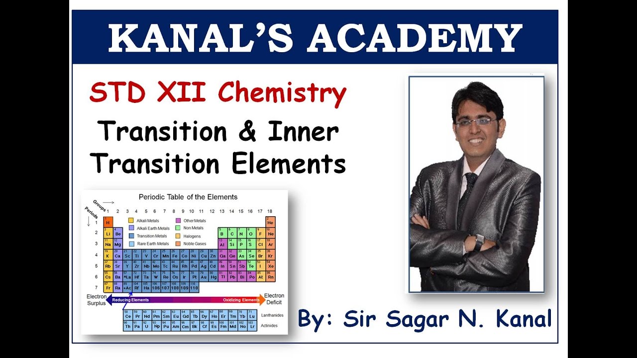 Std XIi Science Section Transition And Inner Transition Elements
