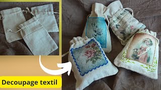 TE ENSEÑO COMO HACER DECOUPAGE TEXTIL