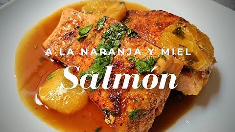 SALMÓN EN SALSA DE NARANJA Y MIEL | una receta que debes de hacer 😃